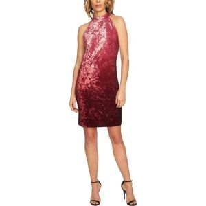 Cece Velvet Sleeveless Ombre Cocktail Dress Pink Size 6 NWT